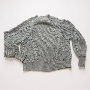 American Eagle light blue cable‎ knit sweater S